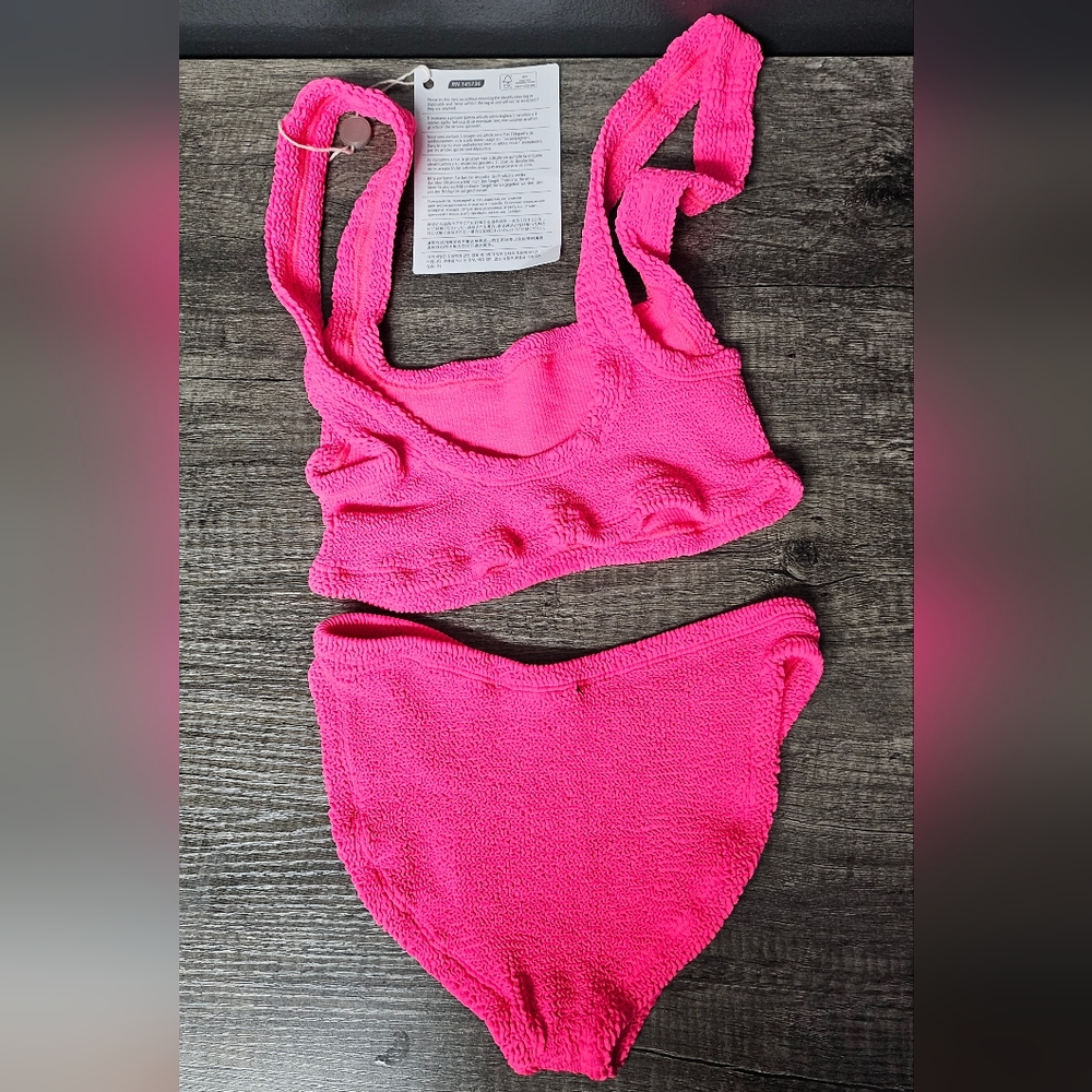 Hunza G Xandra Pink seersucker bikini set - Picture 8 of 12